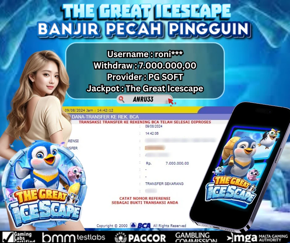 ANRU33 JACKPOT SLOT The Great Icescape Rp 7.000.000,00- DIBAYAR LUNAS